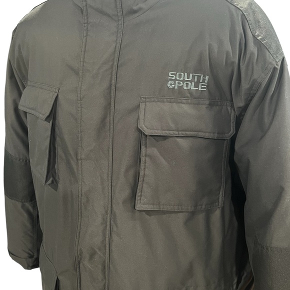 Mens Y2K South Pole Jacket Water Repellent Parka Heavyweight Jacket XXL - Picture 2 of 9